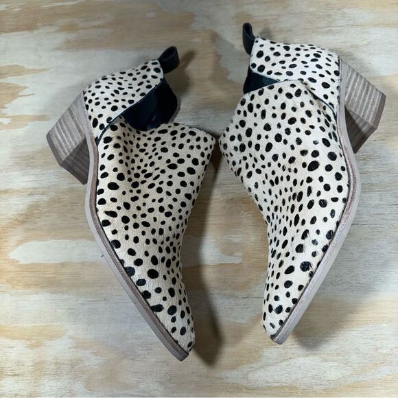 Dolce Vita Sonni Leopard Calf Hair Booties Women’s Size 7 - Picture 2 of 8